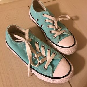 Converse size 11 child/toddler mint color